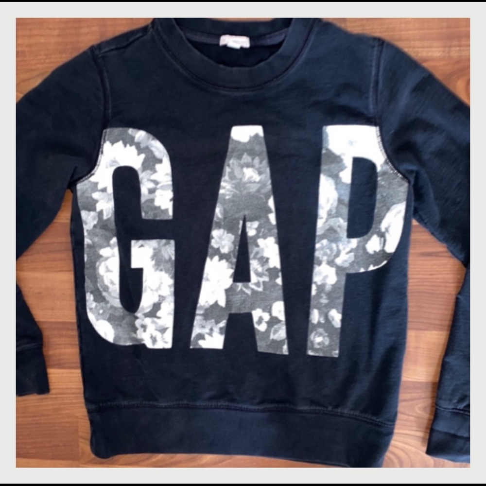GAP Floral Logo Crewneck Sweatshirt